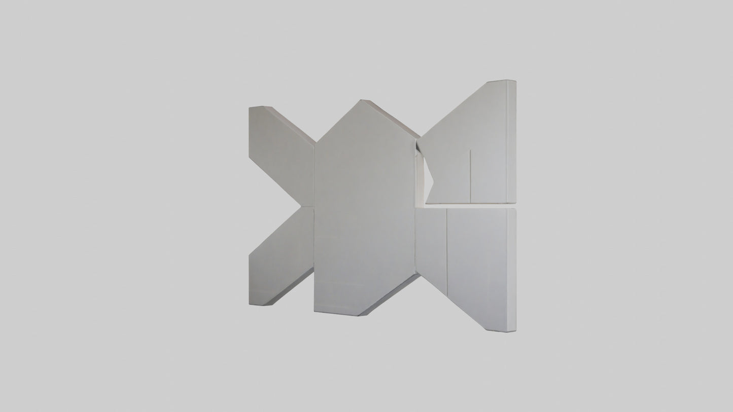 3D model Geometric Wall Panels VR / AR / low-poly