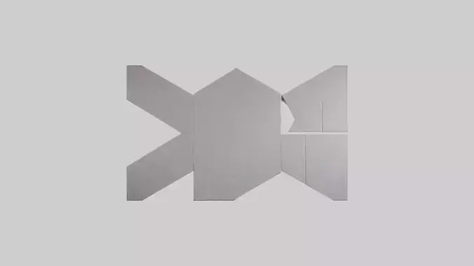 3D model Geometric Wall Panels VR / AR / low-poly