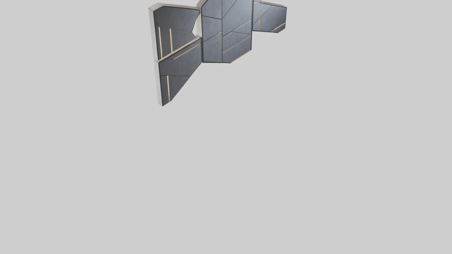 3D model Geometric Wall Panels VR / AR / low-poly