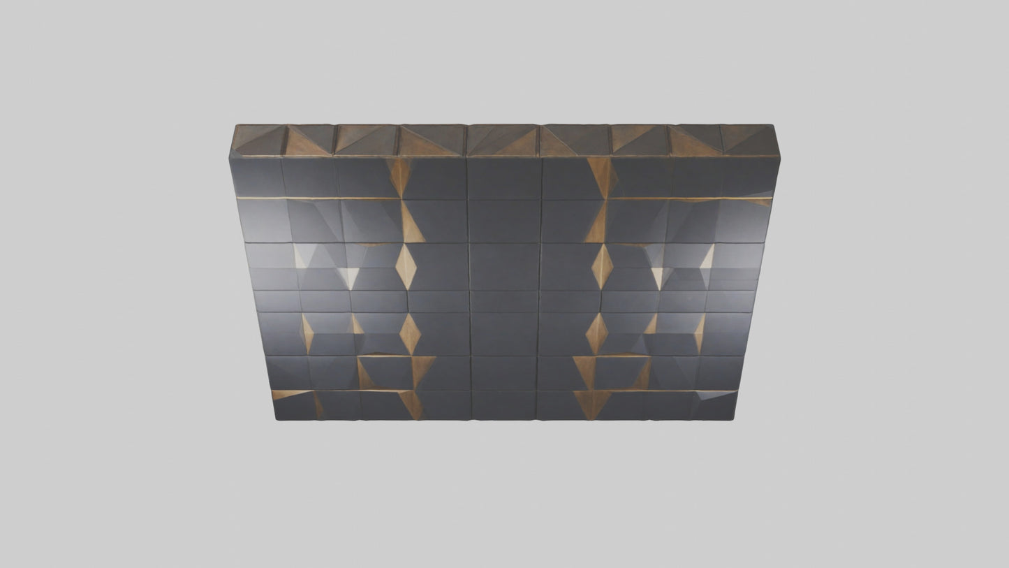 3D model Geometric Wall Panels VR / AR / low-poly