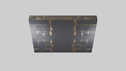 3D model Geometric Wall Panels VR / AR / low-poly