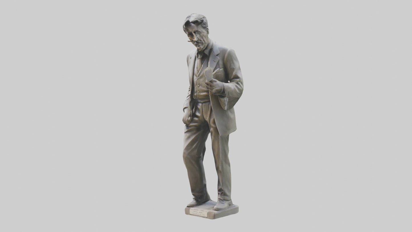 George Orwell statue model VR / AR / low-poly