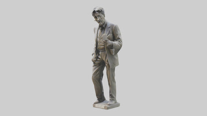 George Orwell statue model VR / AR / low-poly