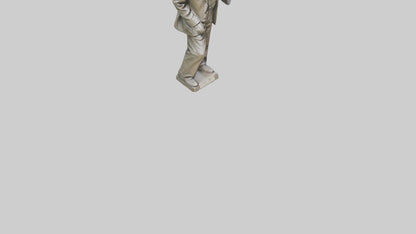 George Orwell statue model VR / AR / low-poly