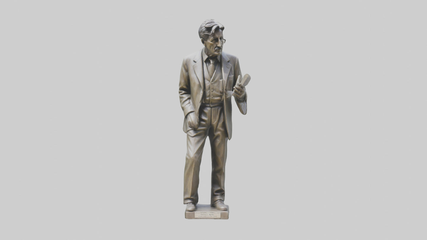 George Orwell statue model VR / AR / low-poly