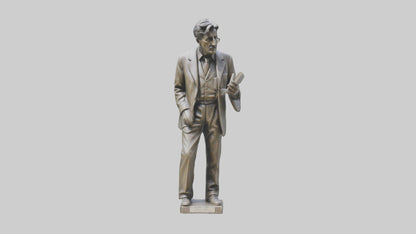 George Orwell statue model VR / AR / low-poly