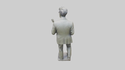George Orwell statue model VR / AR / low-poly