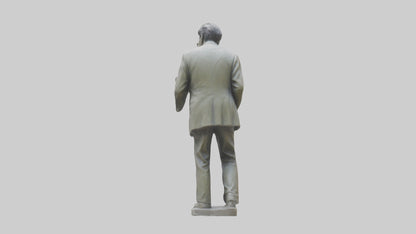 George Orwell statue model VR / AR / low-poly