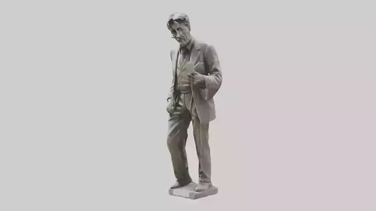 George Orwell statue model VR / AR / low-poly