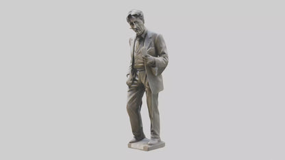 George Orwell statue model VR / AR / low-poly