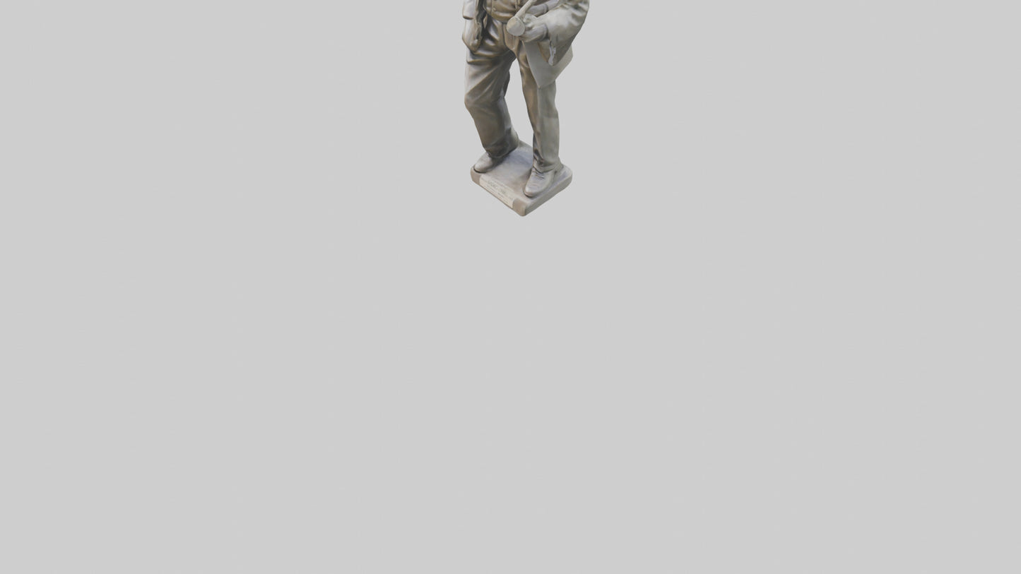 George Orwell statue model VR / AR / low-poly