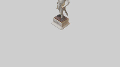 3D model George Washington statue model VR / AR / low-poly