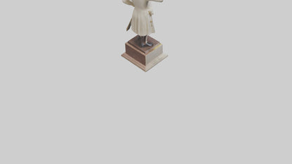 3D model George Washington statue model VR / AR / low-poly