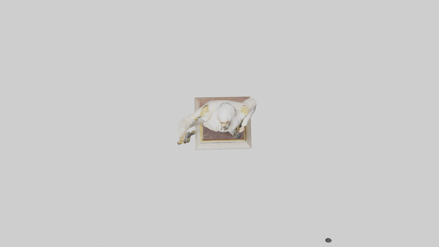 3D model George Washington statue model VR / AR / low-poly