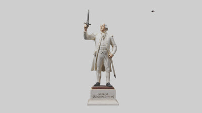 3D model George Washington statue model VR / AR / low-poly