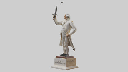 3D model George Washington statue model VR / AR / low-poly