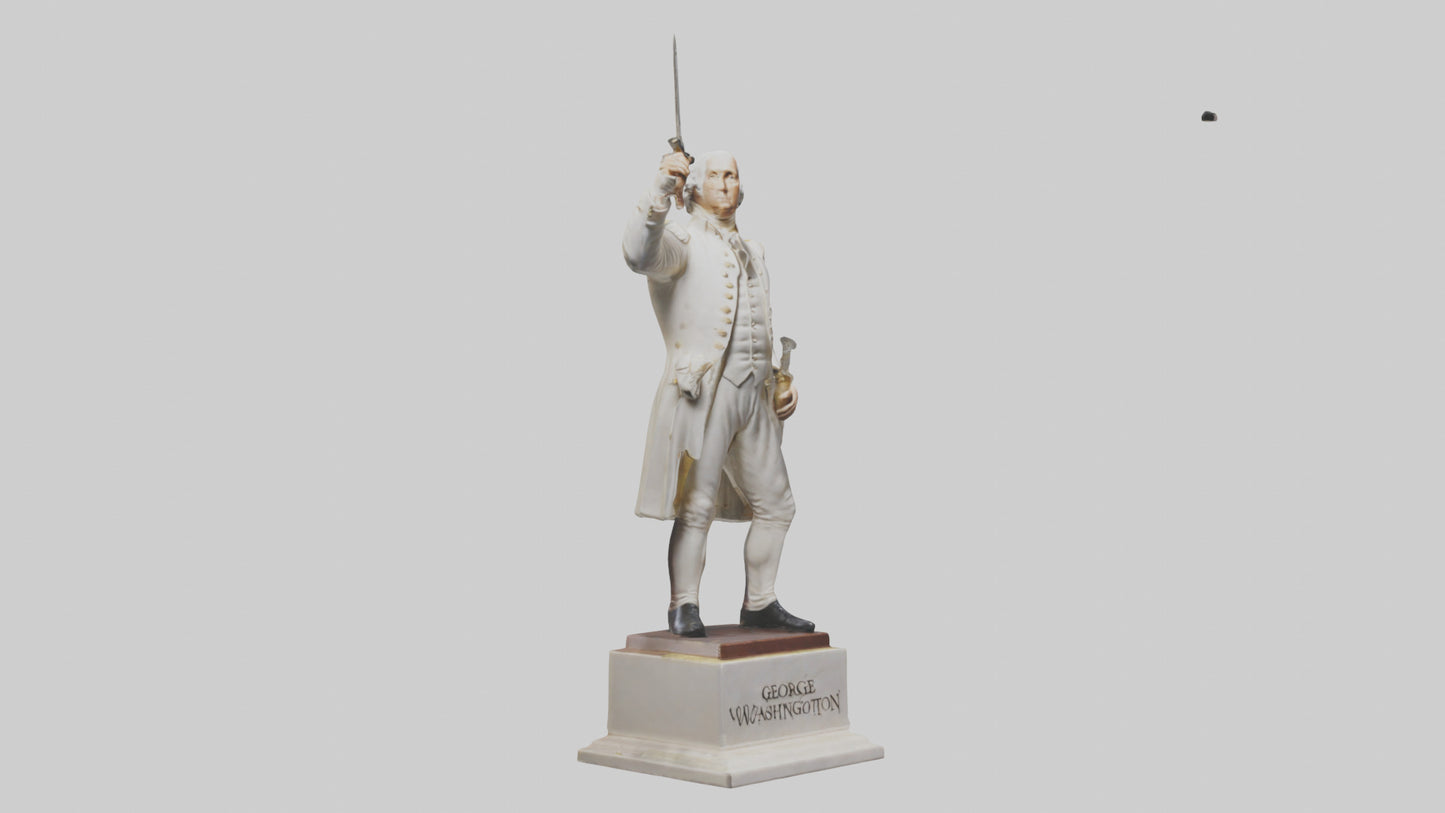 3D model George Washington statue model VR / AR / low-poly