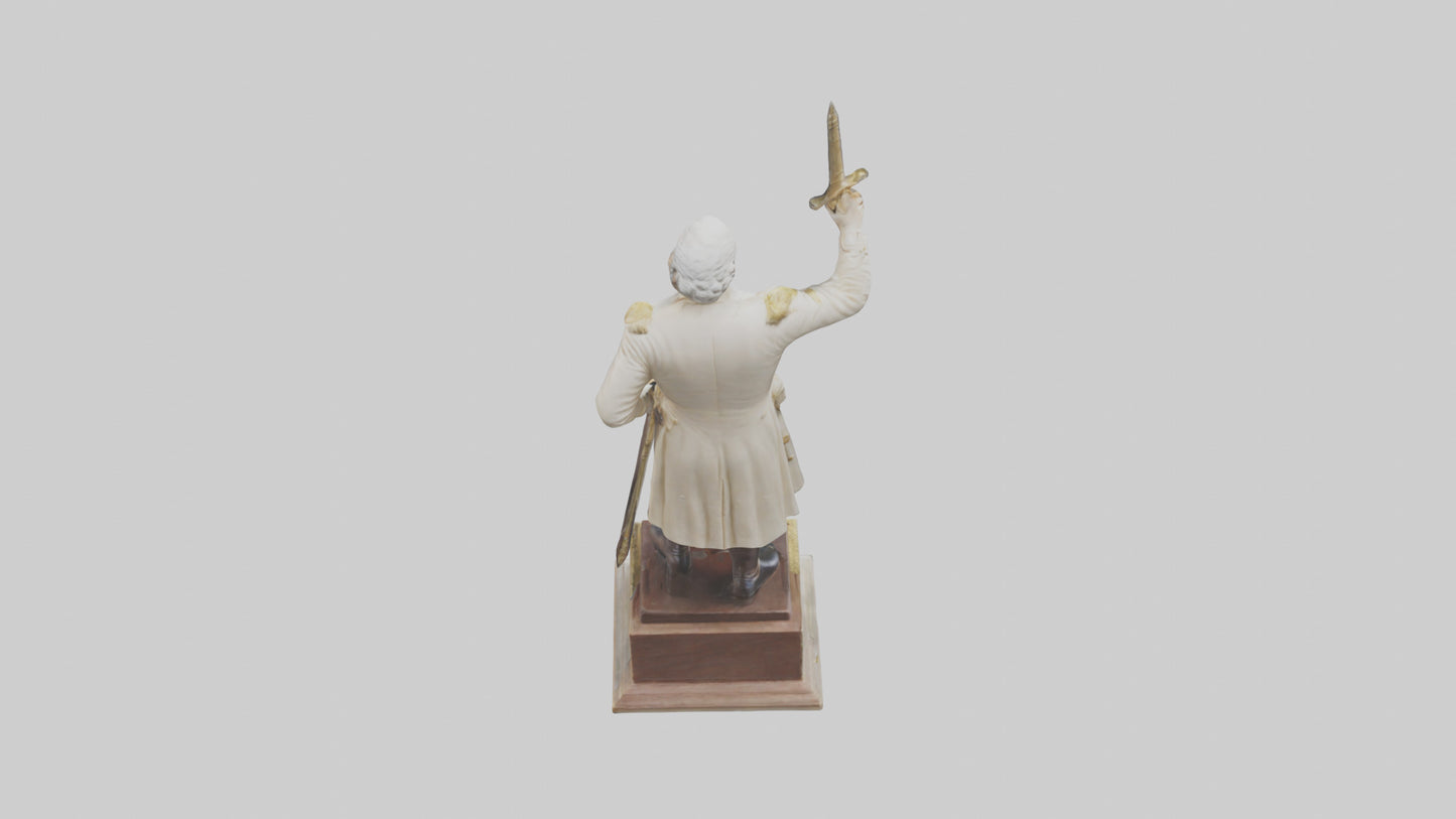 3D model George Washington statue model VR / AR / low-poly