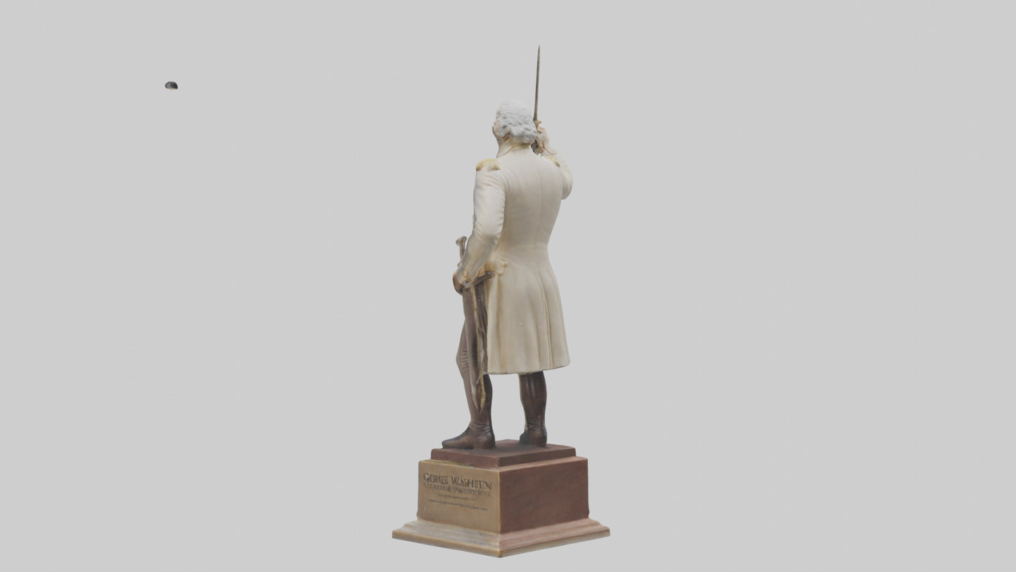 3D model George Washington statue model VR / AR / low-poly