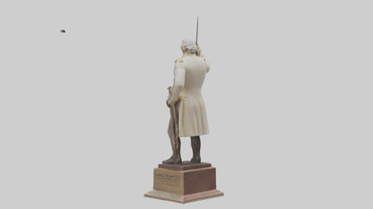 3D model George Washington statue model VR / AR / low-poly