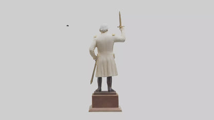 3D model George Washington statue model VR / AR / low-poly
