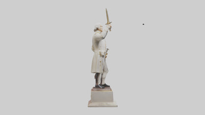 3D model George Washington statue model VR / AR / low-poly