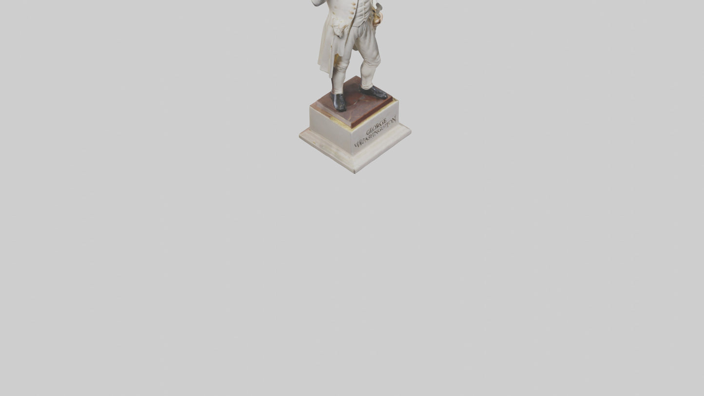 3D model George Washington statue model VR / AR / low-poly