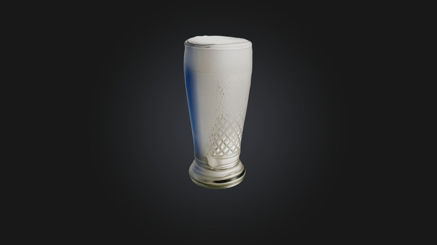 3D model German beer glass  VR / AR / low-poly