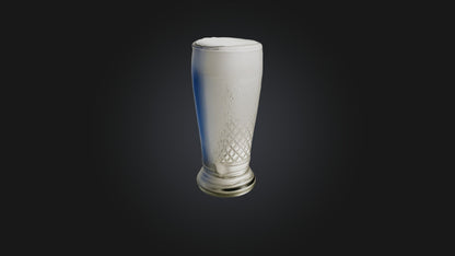 3D model German beer glass  VR / AR / low-poly