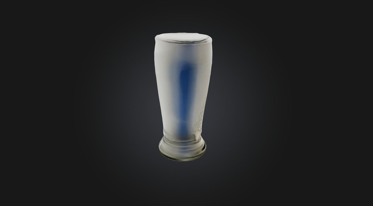 3D model German beer glass  VR / AR / low-poly