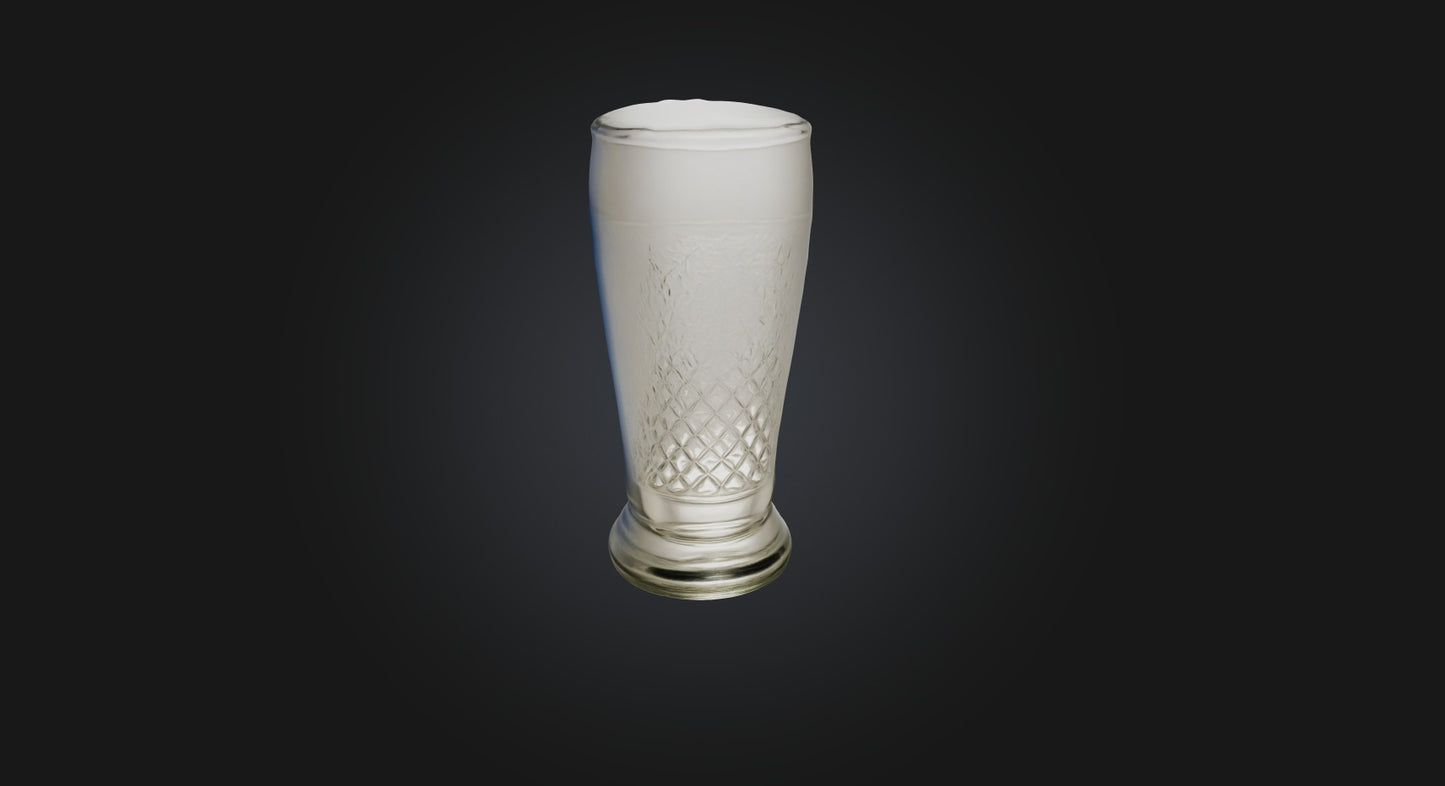 3D model German beer glass  VR / AR / low-poly