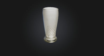 3D model German beer glass  VR / AR / low-poly
