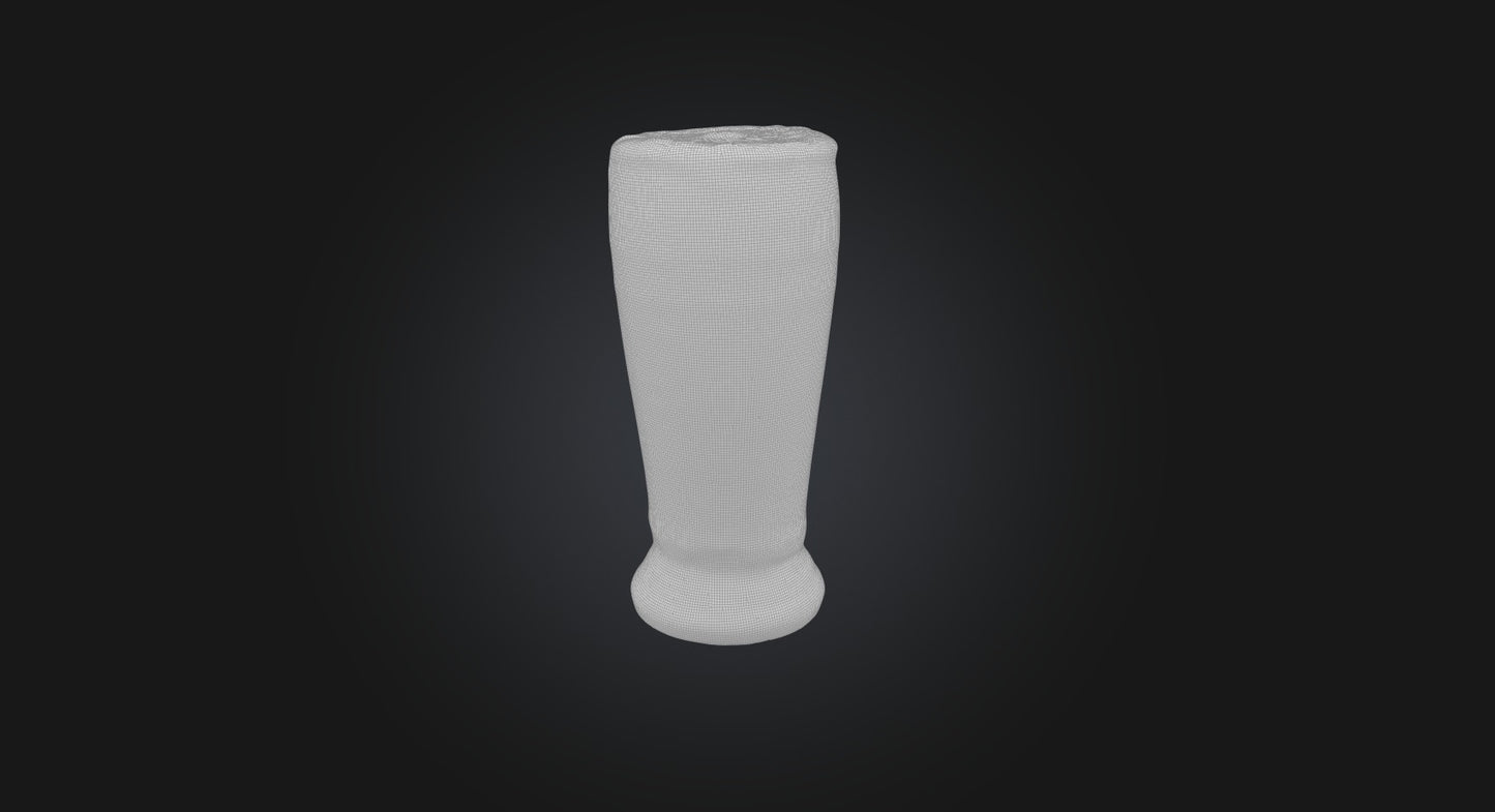 3D model German beer glass  VR / AR / low-poly