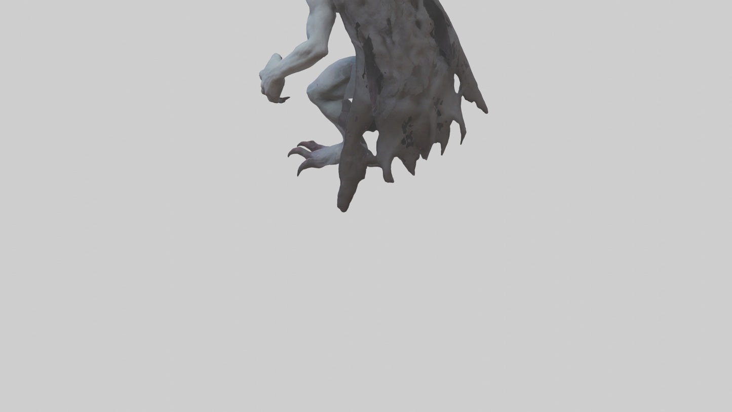 3D model Ghastly demon model VR / AR / low-poly