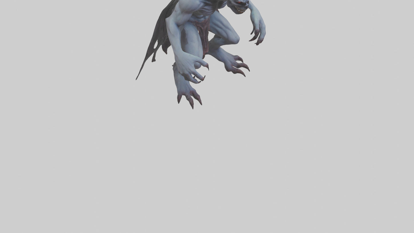 3D model Ghastly demon model VR / AR / low-poly