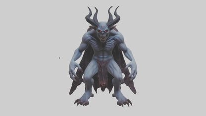 3D model Ghastly demon model VR / AR / low-poly