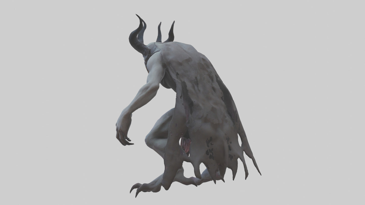 3D model Ghastly demon model VR / AR / low-poly