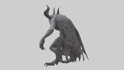 3D model Ghastly demon model VR / AR / low-poly