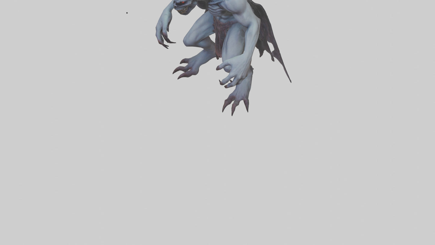 3D model Ghastly demon model VR / AR / low-poly