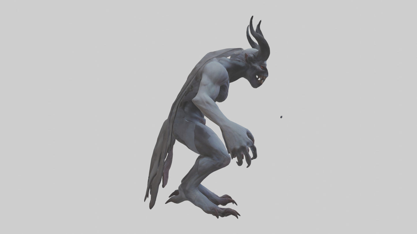 3D model Ghastly demon model VR / AR / low-poly