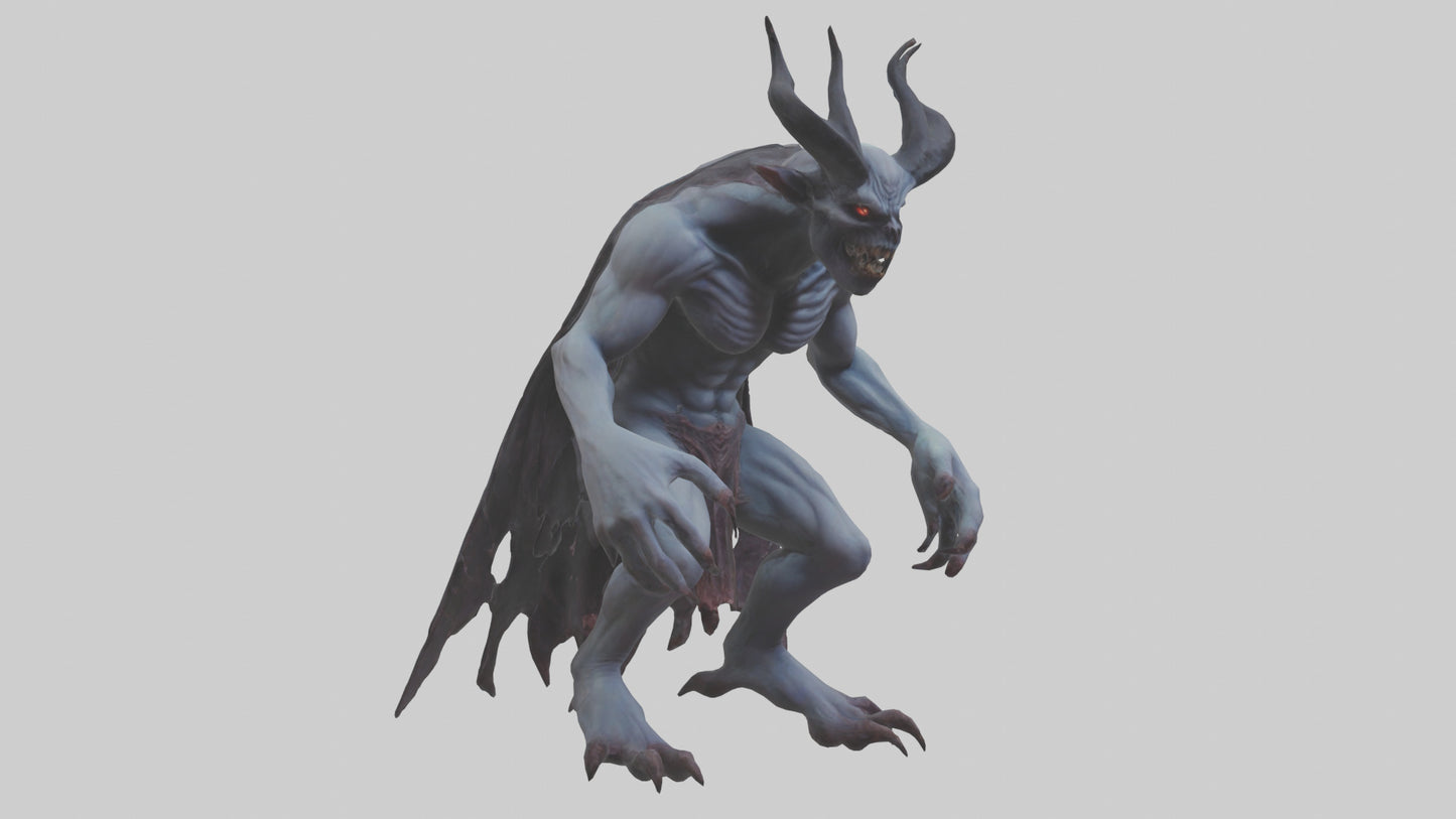 3D model Ghastly demon model VR / AR / low-poly