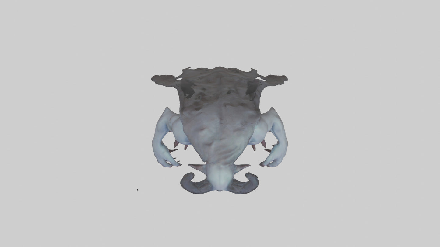 3D model Ghastly demon model VR / AR / low-poly