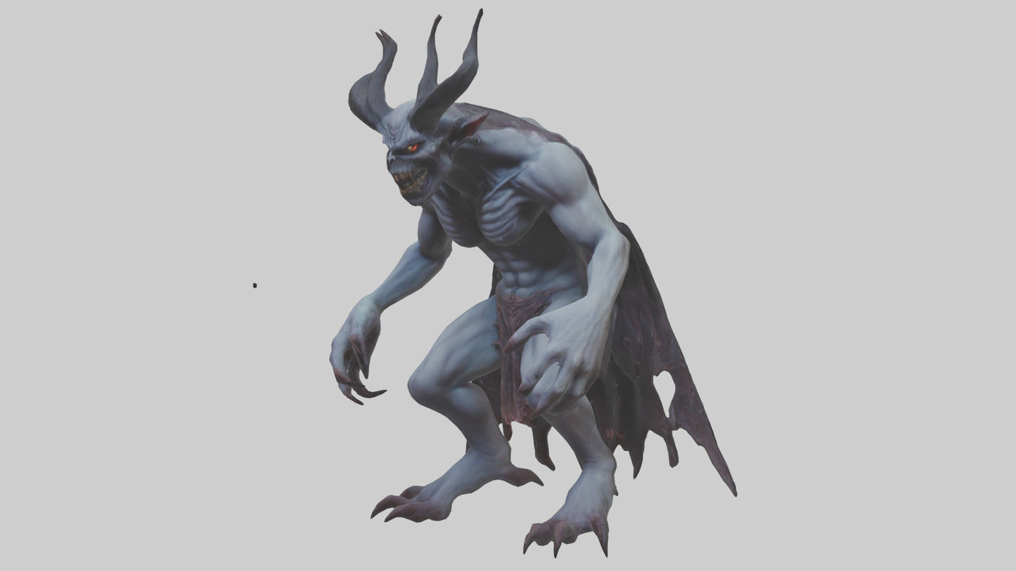 3D model Ghastly demon model VR / AR / low-poly