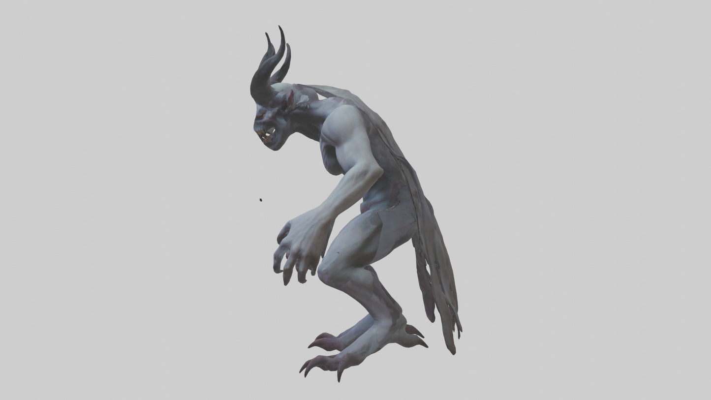 3D model Ghastly demon model VR / AR / low-poly