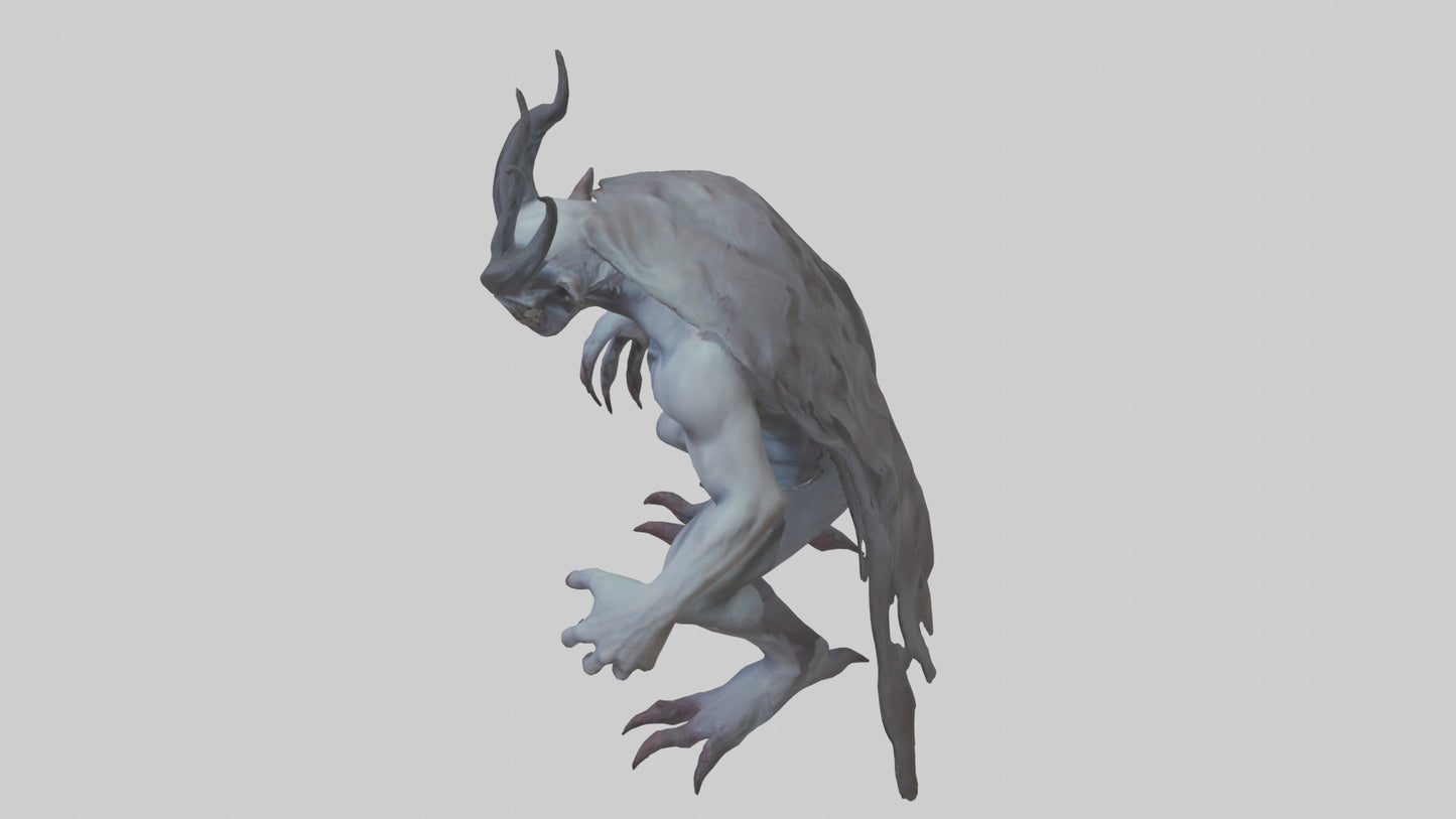 3D model Ghastly demon model VR / AR / low-poly