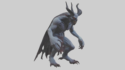 3D model Ghastly demon model VR / AR / low-poly