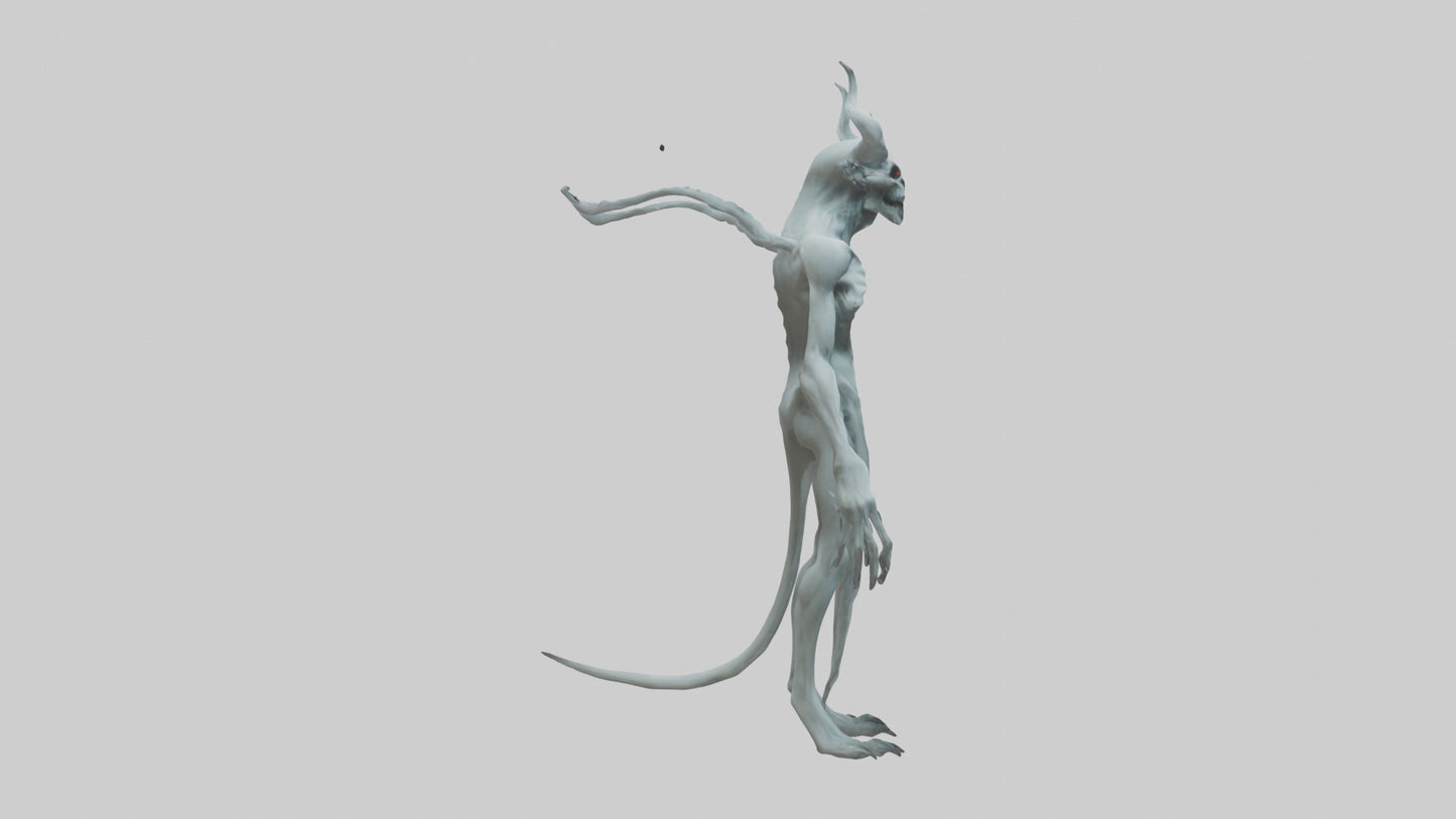 3D model Ghost Demon model VR / AR / low-poly