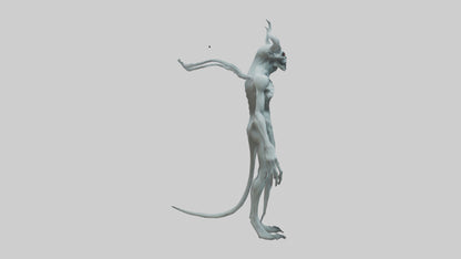 3D model Ghost Demon model VR / AR / low-poly