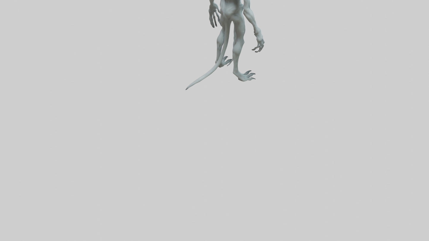 3D model Ghost Demon model VR / AR / low-poly