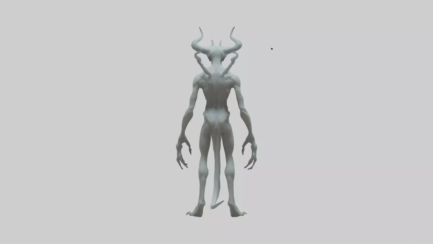 3D model Ghost Demon model VR / AR / low-poly
